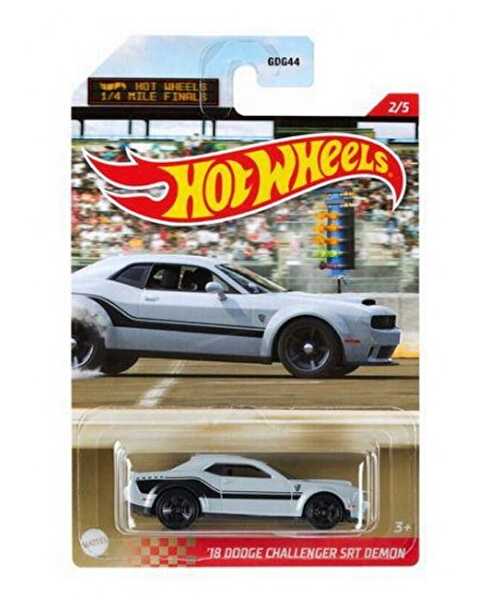 Hot Wheels 1/4 Mile Kings Kısa Mesafe Yarış Arabaları 18 Dodge Challenger SRT Demon GRP29