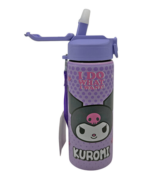 Kuromi Çelik Pembe Matara 600 Ml