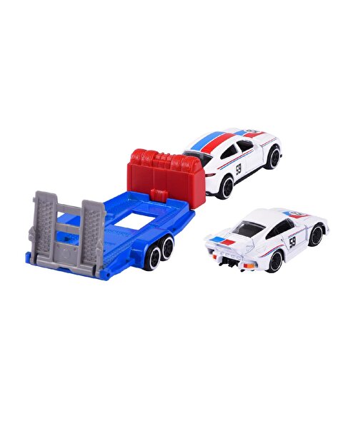 Majorette Porsche Deluxe Trailer 3’lü Set Porsche Panamera + Porsche 935 K3