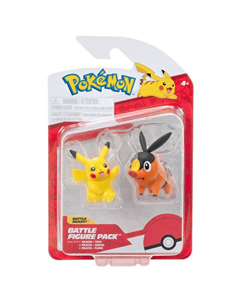 Pokemon Battle Figür 2'li Seti Pikachu Tepig