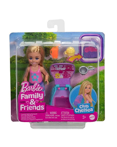 Barbie Chelsea Sırt Çantası Olabilen Cupcake Oyun Seti JBF46