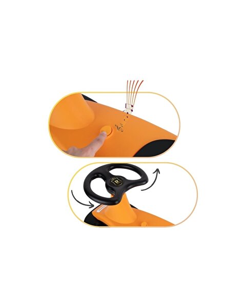 Sesli ve Işıklı Royal Swing Car Turuncu