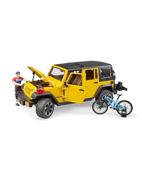Bruder Jeep W. Rubicon ve Bisiklet Sürücüsü