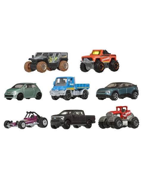 Matchbox 1:64 Ölçekli Metal 8'li Araba Seti JCT89