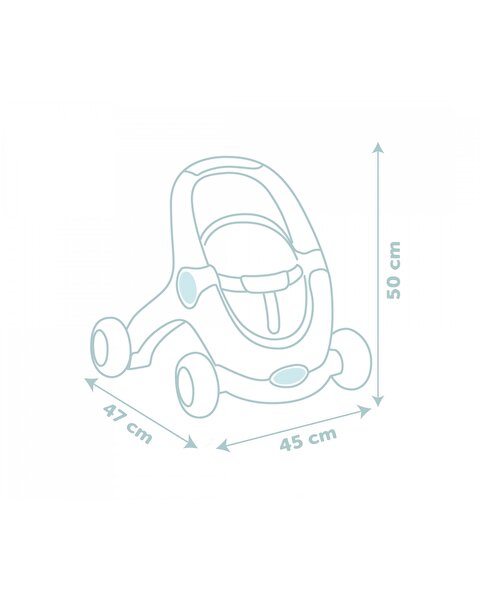 Little Smoby Baby Walker 3'ü 1 Arada Yürüteç ve Bebeği