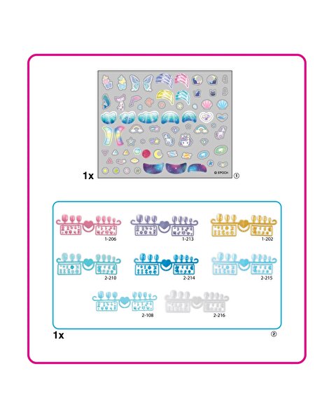 Aquabeads Sihirli Atlar ve Yıldızlar Yedek Tırnak Paketi 35060