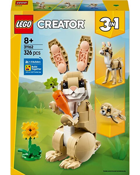 LEGO Creator 3'ü 1 Arada Arada Sevimli Tavşan 31162