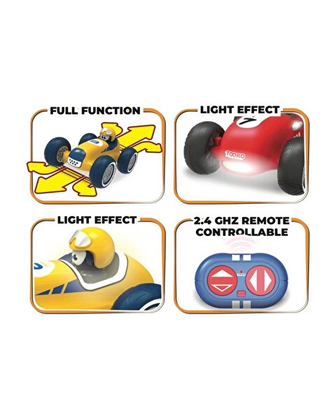 Tooko Uzaktan Kumandalı İlk Vintage Yarış Arabam Kırmızı