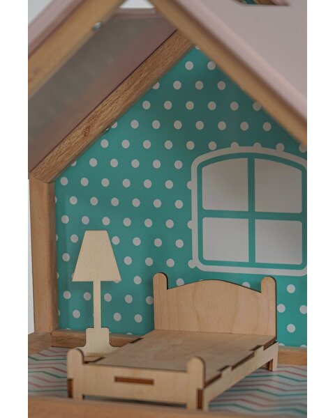 Ahşap Merdivenli Ev 1003 Mavi