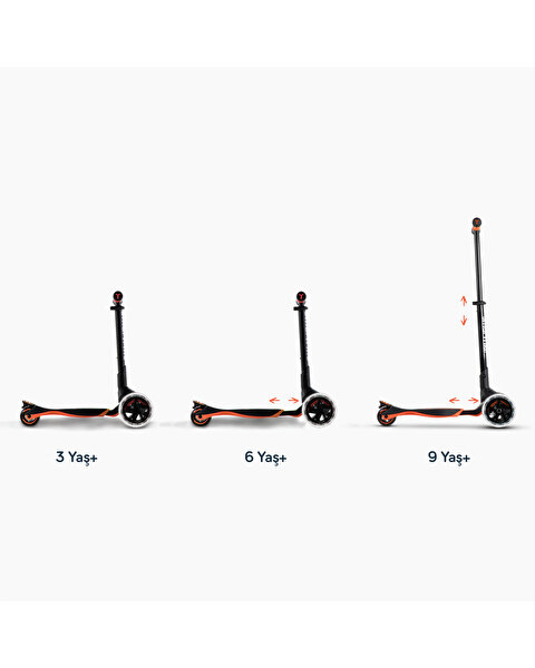 SmarTrike Xtend 3 Aşamalı Büyüyebilen Çocuk Scooterı Turuncu