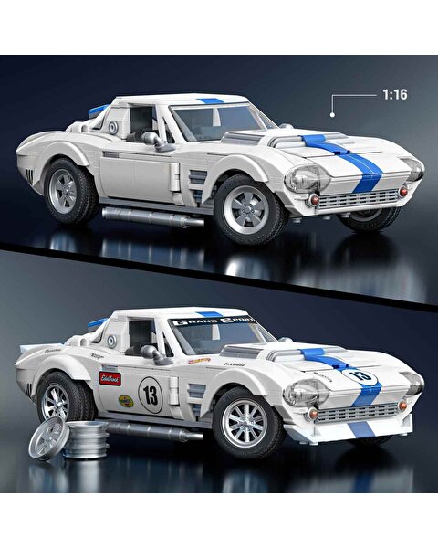 Hot Wheels Elite Serisi Corvette Grand Sport Araba 918 Parça JGR31