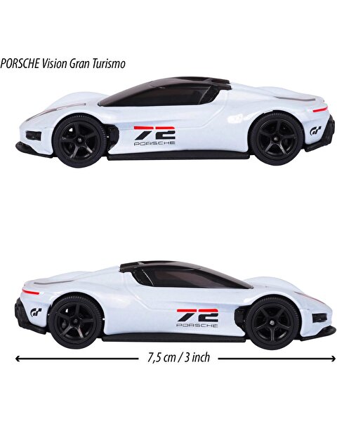 Majorette Porsche Deluxe Araçlar Porsche Vision Gran Turismo 72 Beyaz