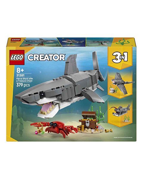 LEGO Creator Acımasız Köpek Balığı ile Hazine Sandığı 31381