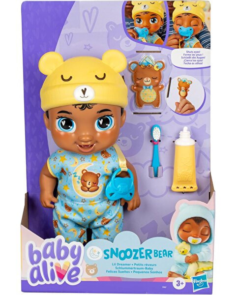 Baby Alive Lil Dreamer Snoozer Bear Sleepy Bebek F9967