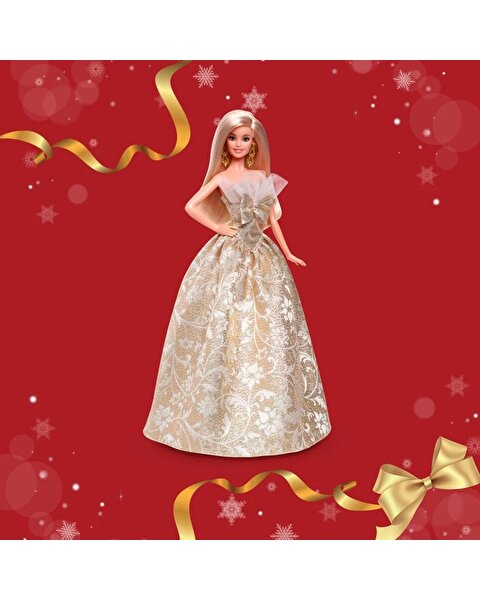 Barbie 2025 Mutlu Yıllar Bebeği Sarışın JBH95