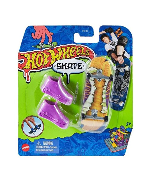 Hot Wheels Skate Parmak Kaykay ve Ayakkabı Paketleri̇ Power Chomp HNG48