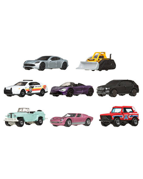 Matchbox 1:64 Ölçekli Metal 8'li Araba Seti JCT86