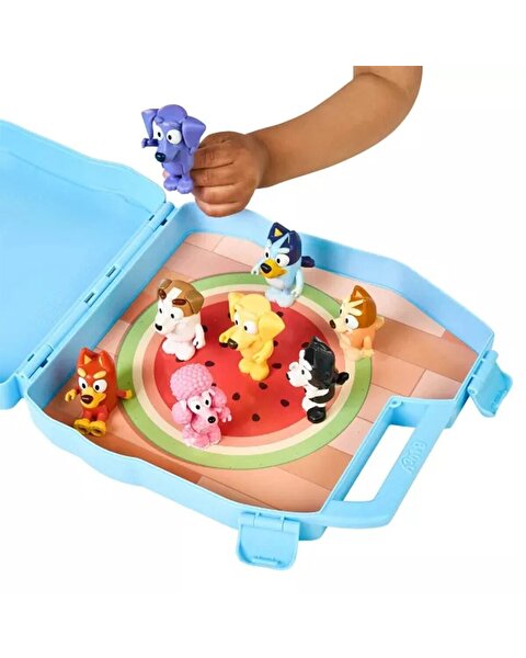 Bluey Deluxe Taşıma Çantası ve 8'li Figür Seti