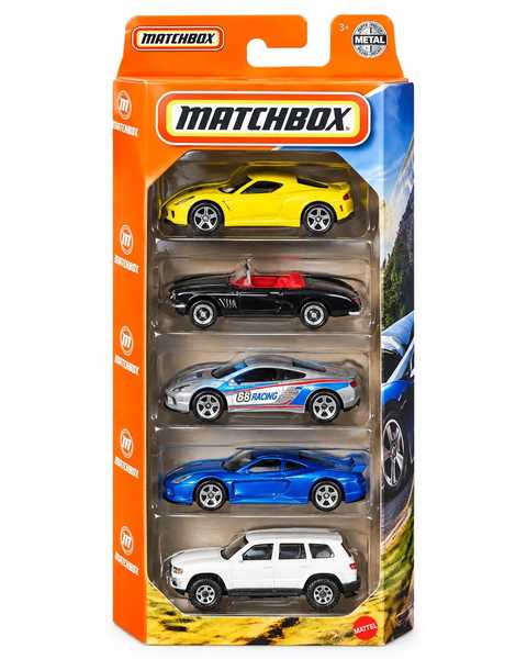 Matchbox Beşli Araba Seti Italian Roads JJP29