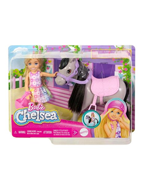 Barbie Chelsea Bebek ve Midilli Figür Seti HTK29