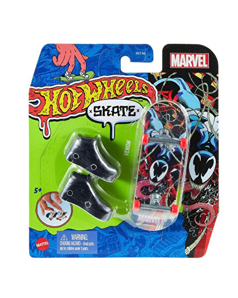 Hot Wheels Skate Parmak Kaykay Ve Ayakkabı Paketleri̇ Venom HNG25