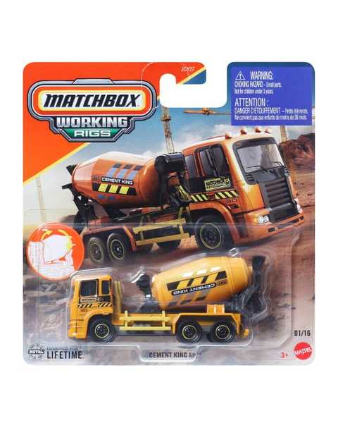 Matchbox Çalışma Donanımı Araçları Cement King Hd JBX69