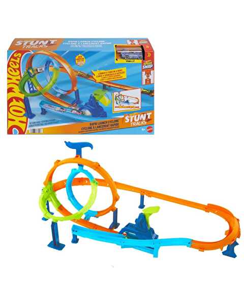Hot Wheels Stunt Tracks Dolambaçlı Akrobatik Hız Pisti JHK73
