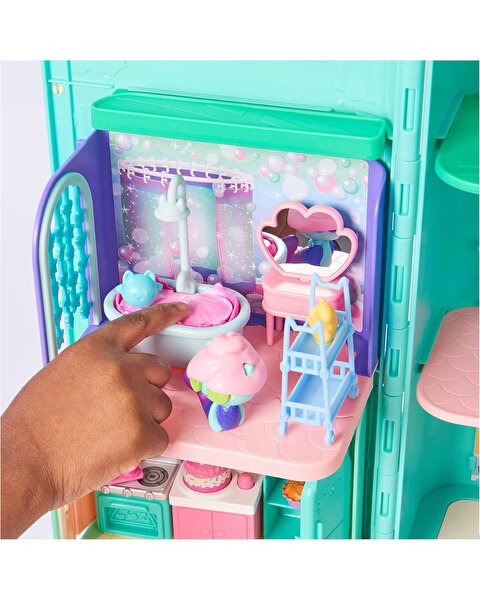 Gabby’s Dollhouse Deluxe Oda Oyun Seti Mercat Primp and Pamper Bathroom