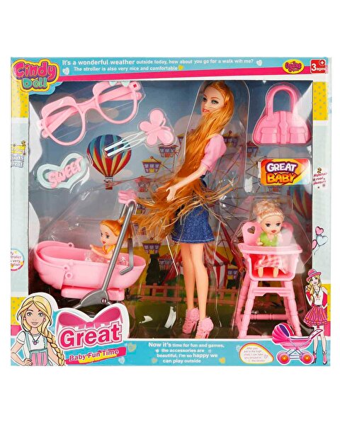 Cindy Pusetli ve Mama Sandalyeli Oyun Seti