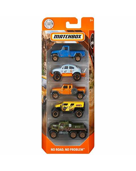 Matchbox Beşli Araba Seti No Road No Problem GBJ72