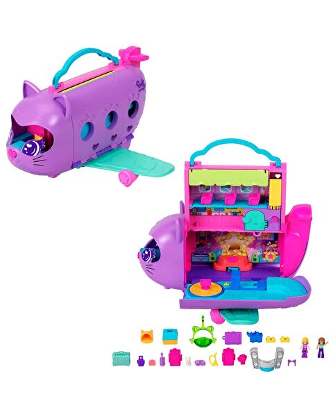 Polly Pocket Minik Kedi Hava Yolları Oyun Seti HWP19