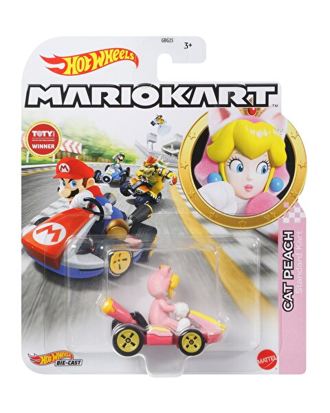 Hot Wheels Mario Kart Karakter Araçlar Cat Peach GRN13