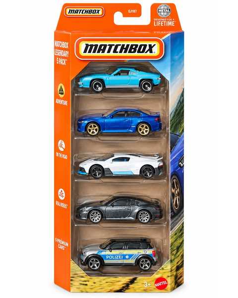 Matchbox Beşli Araba Seti European Motorway JJP32