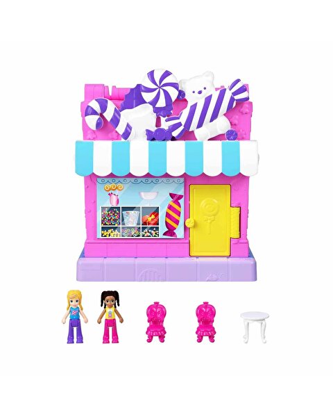 Polly Pocket Pollyville Şeker Dükkanı Oyun Seti HNB03