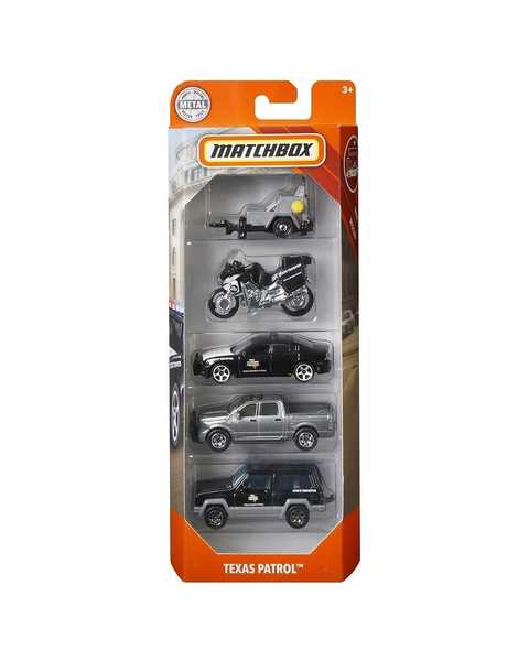 Matchbox Beşli Araba Seti Texas Patrol FMV35