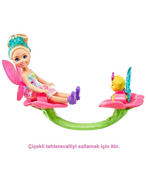 Barbie Dreamtopia Chelsea ve Eğlenceli Dünyası Ağaç Ev Oyun Seti GTF49