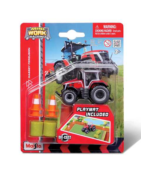 Mi̇ni̇ Work Machi̇nes Traktör Oyun Seti̇ Massey Ferguson