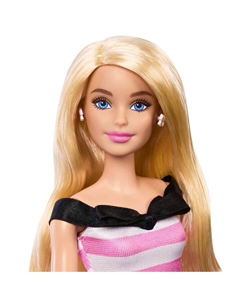 Barbie 65.Yıl Özel Pembe Elbiseli Bebek HTH66