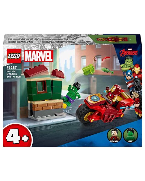 LEGO Marvel Motosikletli Iron Man ve Hulk 76287