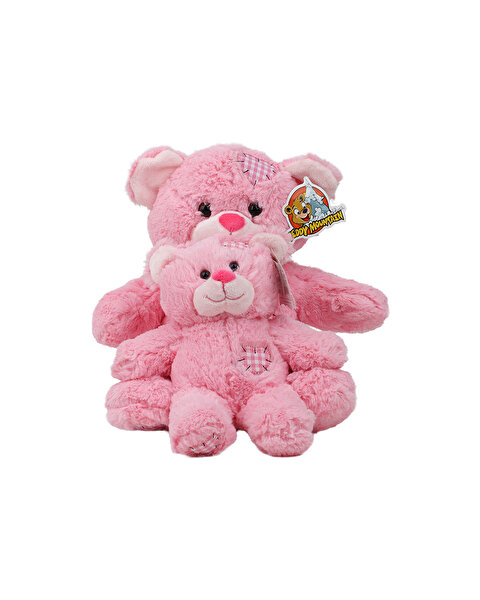 Pembe Yamalı Ayı Peluş 40 Cm