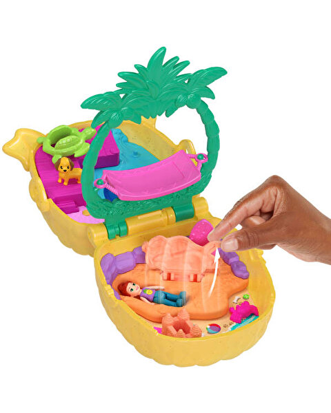 Polly Pocket Ananas Köpekçik Plajı Mini Oyun Seti JFV00