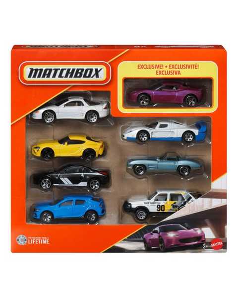 Matchbox 1:64 Ölçekli Metal 8'li Araba Seti JJP50