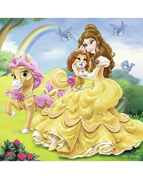 Ravensburger Puzzle 3x49 Parça Belle Cindirella Rapunzel