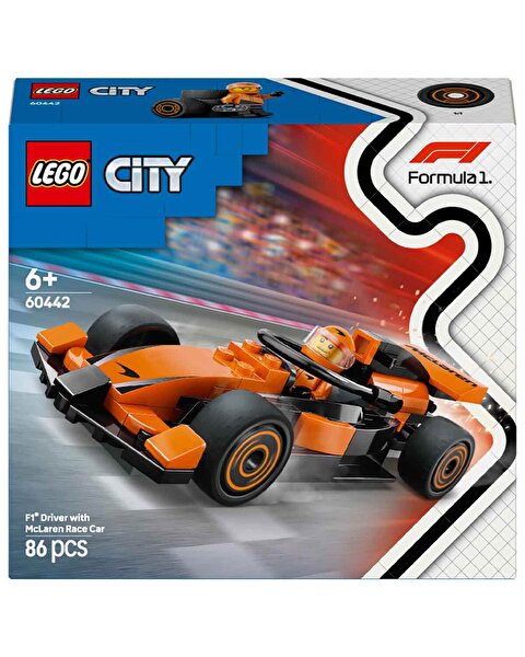 LEGO City McLaren Yarış Arabalı F1 Sürücüsü 60442