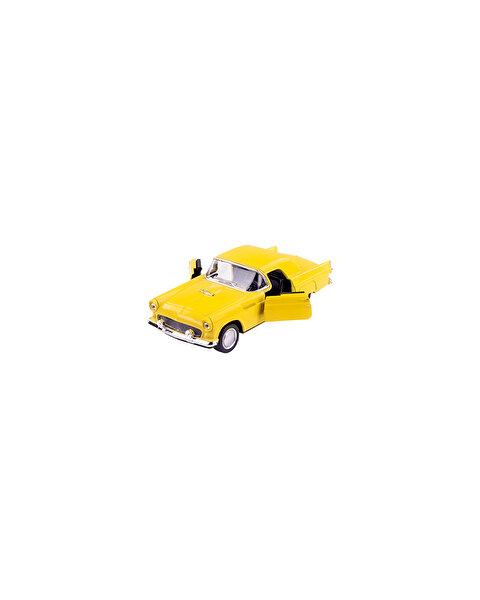Die Cast 1:32 Klasik Çek Bırak Araba Sarı