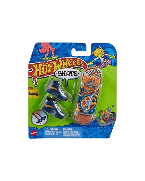 Hot Wheels Skate Parmak Kaykay ve Ayakkabı Paketleri Tricked Out Trike HVJ8