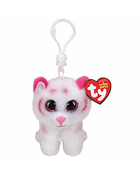 TY Tabor Pembe / Beyaz Kaplan Anahtarlık