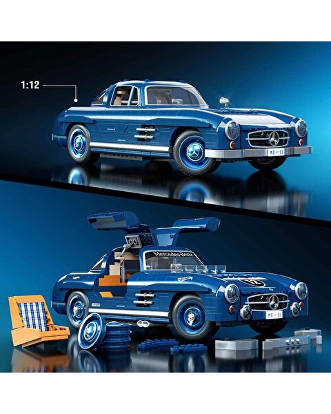 Hot Wheels Premium Serisi Mercedes Benz 300 SL Araba 1600 Parça HWW25