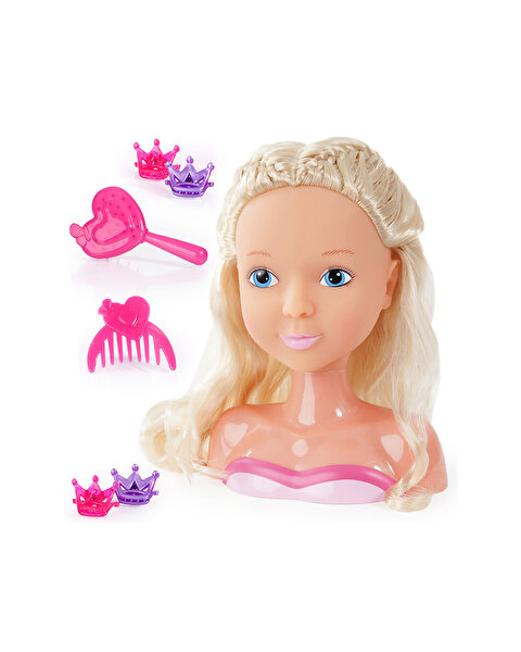 Prenses Bebek Saç Tasarım Büstü 19 Cm