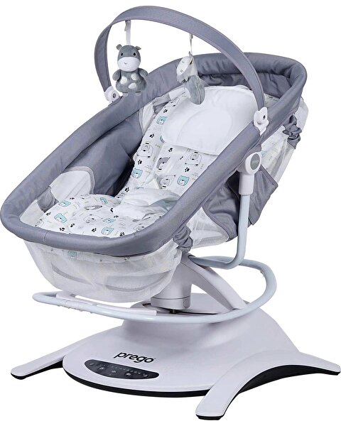 Prego Yummy Kumandalı Elektrikli Beşik Gri